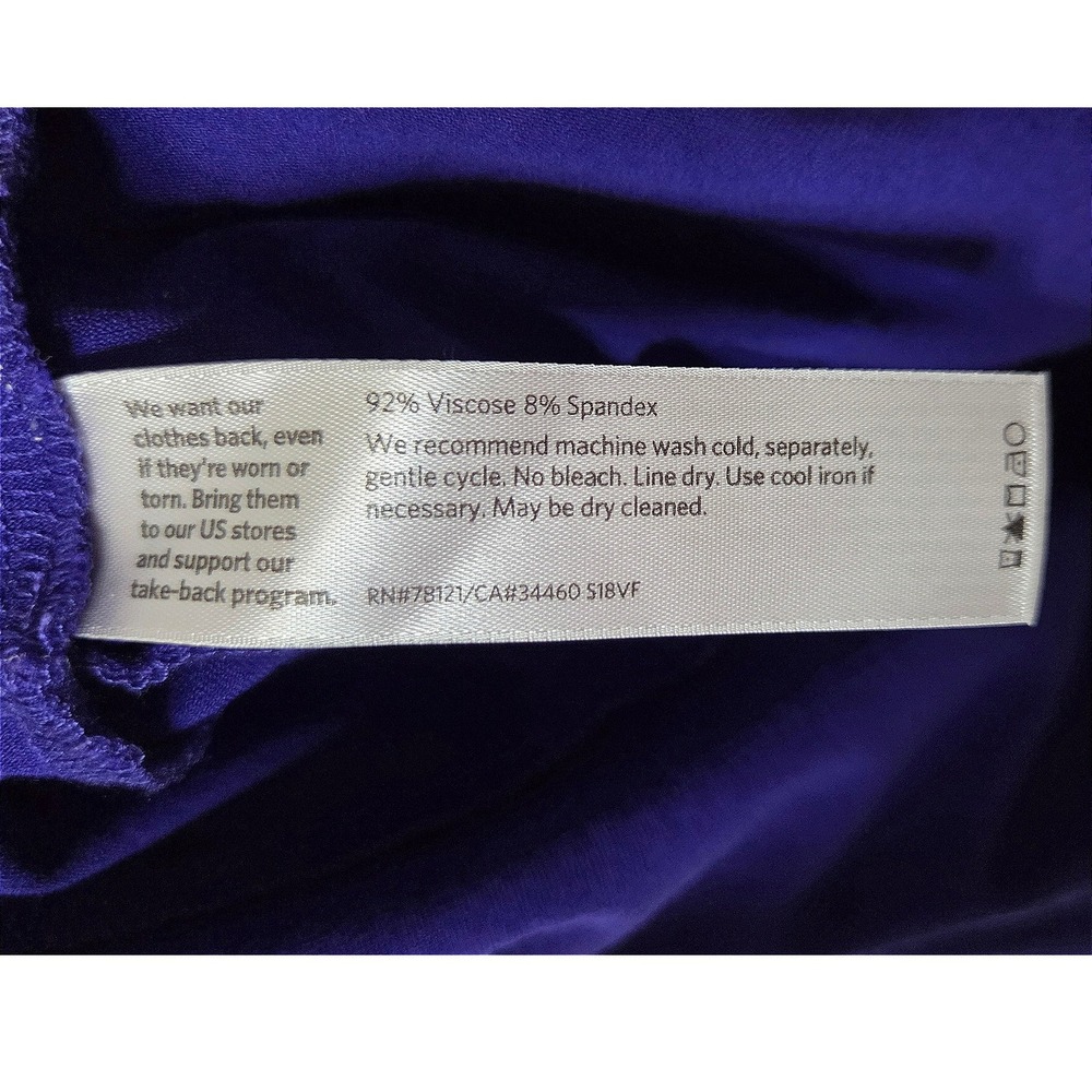 Eileen Fisher Purple Tunic Top L Viscose Blend Oversized Minimalist - Picture 6 of 8